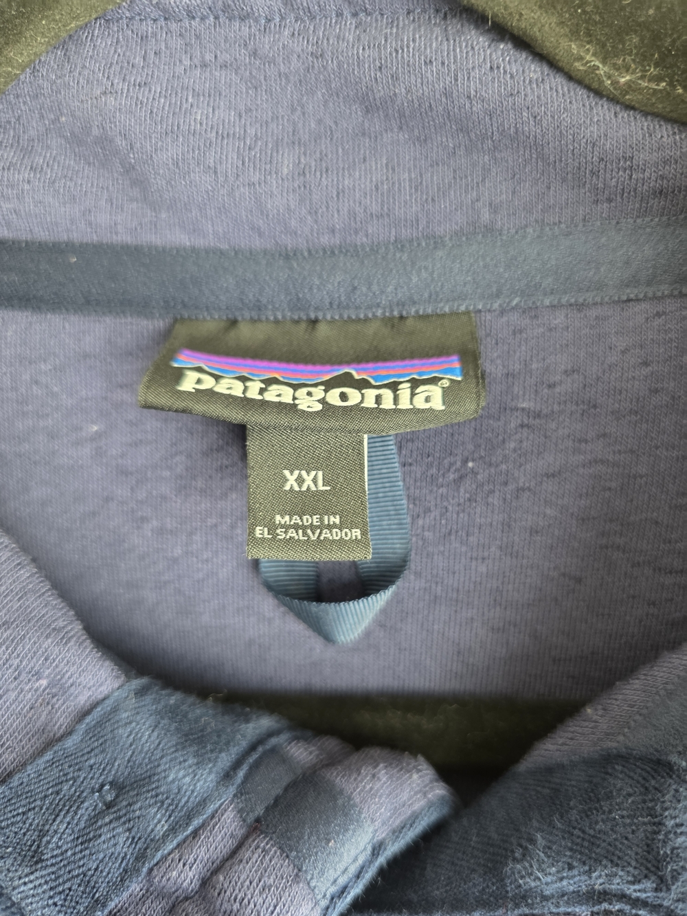 Patagonia Men's Shearling Button Fleece Pullover Navy XXL - Picture 4 of 15